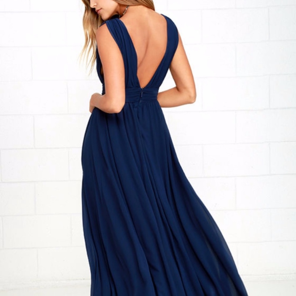 Lulus blue maxi dress